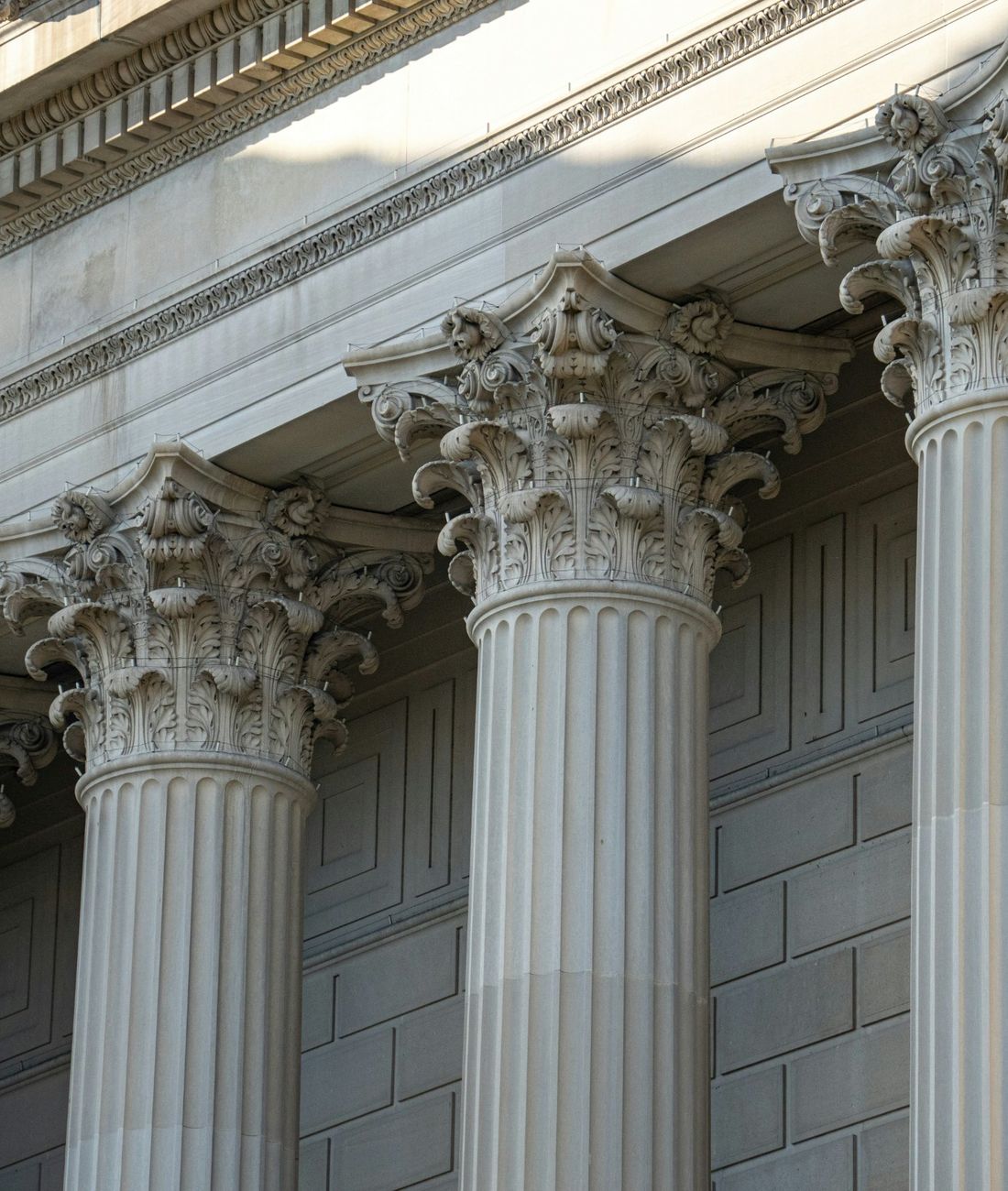 Classical courthouse columns